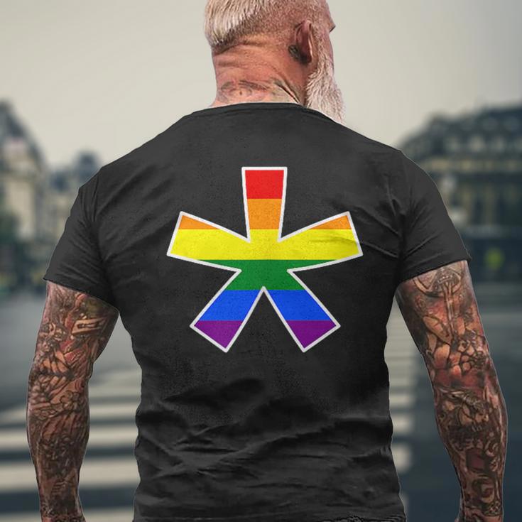 Gendersternchen Lgbtq Genderstern T-Shirt mit Rückendruck Geschenke für alte Männer