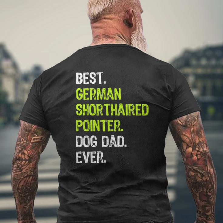 German Shorthaired Pointer Dog Dad Dog Lovers Mens Back Print T-shirt Gifts for Old Men