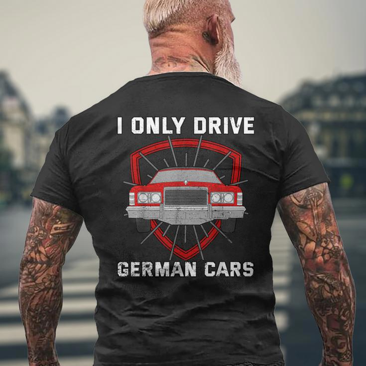 Germany German Citizen Berlin Car Lovers Idea Men's T-shirt Back Print Gifts for Old Men