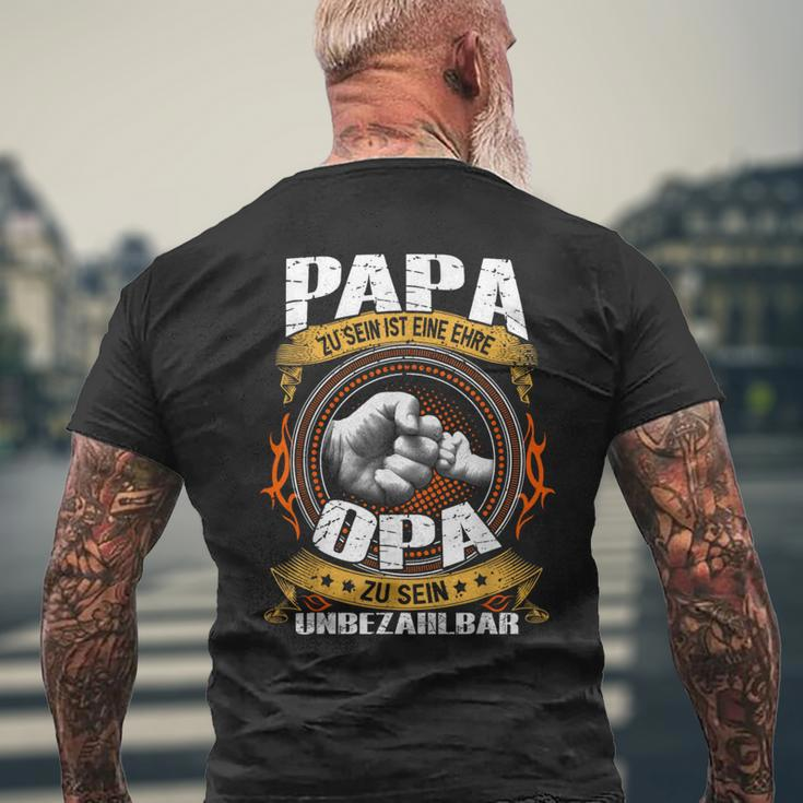 Geschenk Papa Zu Sein Ist Eine Ehre Opa Zu Sein Unbezahlbar T-Shirt mit Rückendruck Geschenke für alte Männer