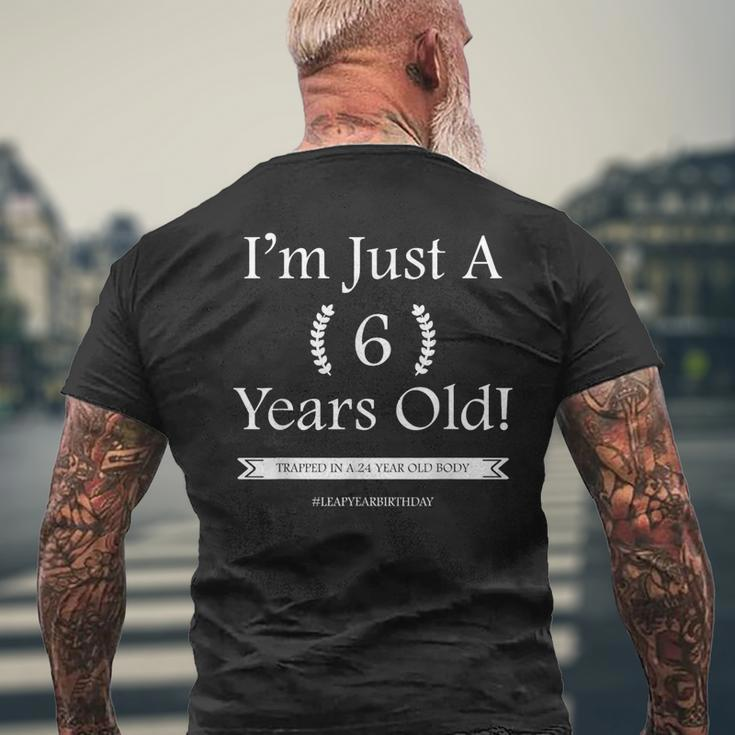 Geschenke Zum 29 Februar Schaltjahr 6 Geburtstag 24 Jahre T-Shirt mit Rückendruck Geschenke für alte Männer