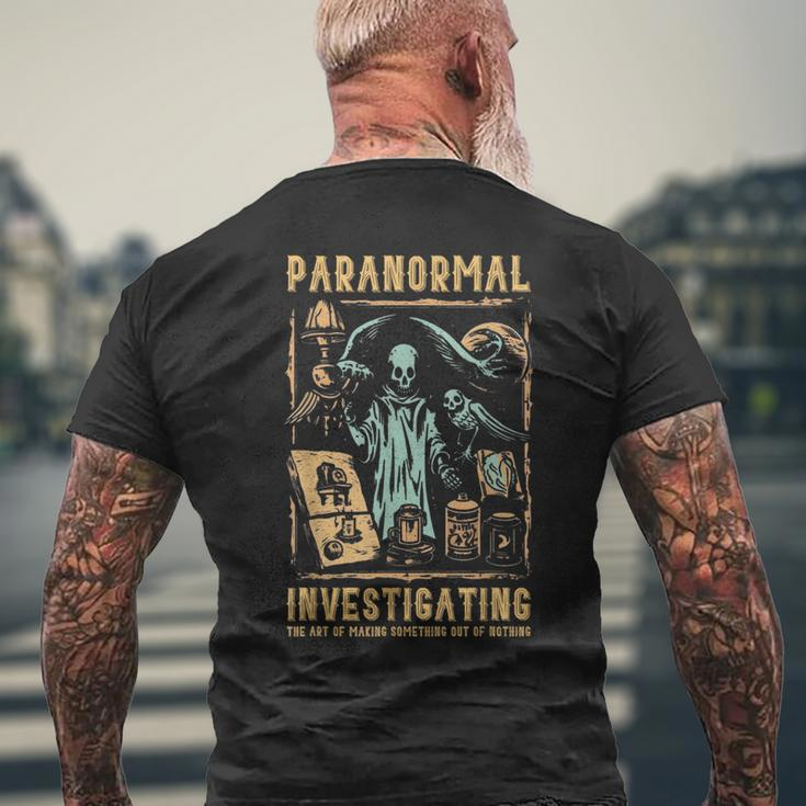 Ghost Hunting Investigator Paranormal Investigator Men's T-shirt Back Print Gifts for Old Men
