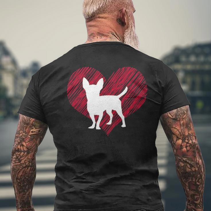 For Chihuahua Dog Lover Owner Parent Men's T-shirt Back Print Gifts for Old Men