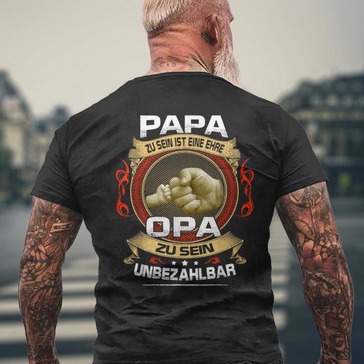 Papa Zu Sein Ist Eine Ehr Opa Zu Sein Priceless S T-Shirt mit Rückendruck Geschenke für alte Männer