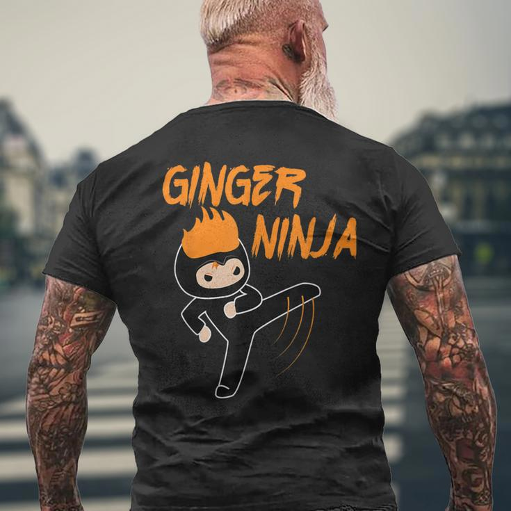 Ginger Ninja Warrior Ginga Red Hair T-Shirt mit Rückendruck Geschenke für alte Männer