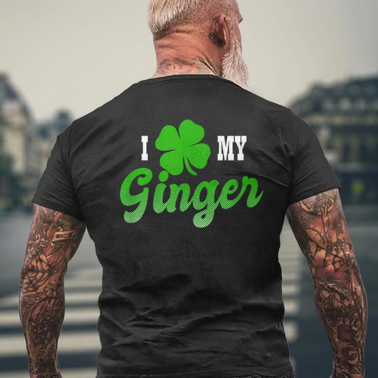 Ginger Pride I Love My Ginger Men's T-shirt Back Print Gifts for Old Men