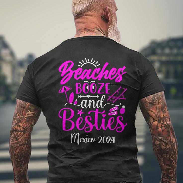 Girls Trip Mexico 2024 Besties Trip Weekend Birthday Women Men's T-shirt Back Print Gifts for Old Men