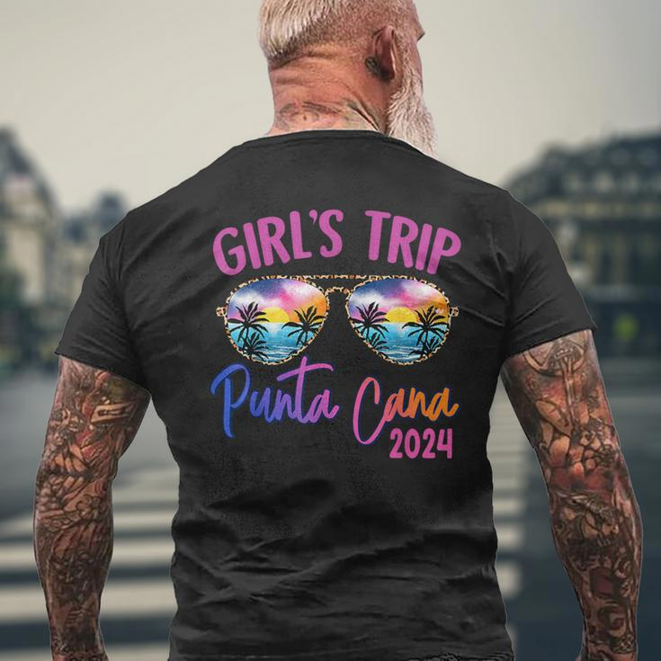 Girls Trip Punta Cana Dominican 2024 Sunglasses Summer Men's T-shirt Back Print Gifts for Old Men