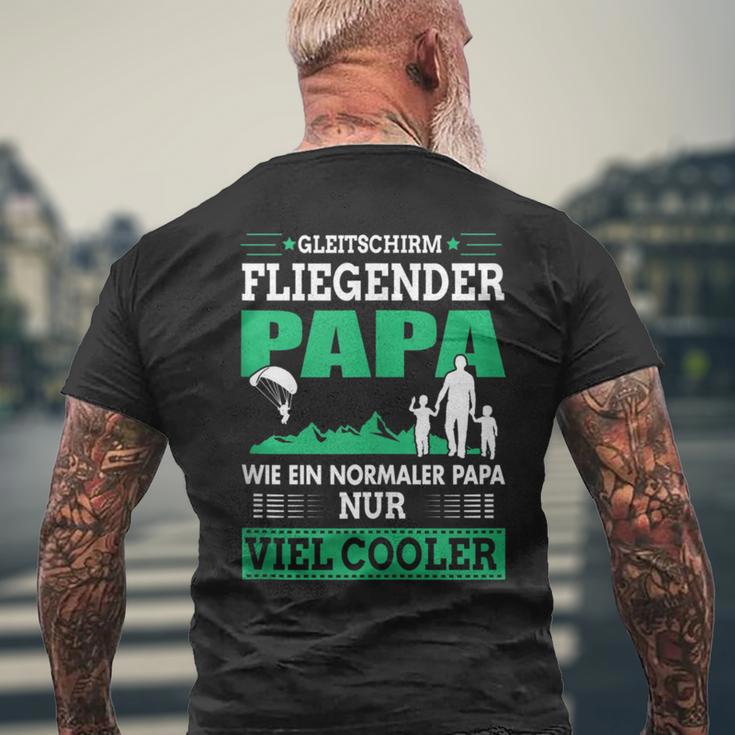 Gleitschirm Fliegender Papa Paragleiteratertag Geschenk T-Shirt mit Rückendruck Geschenke für alte Männer