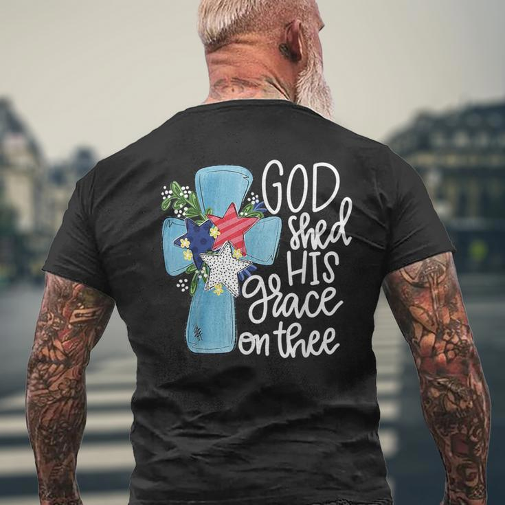 God Shed His Grace On Thee Men's T-shirt Back Print Gifts for Old Men