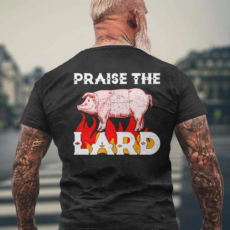 Godly Praise The Lard Bbq Holy Pig Men's T-shirt Back Print Gifts for Old Men