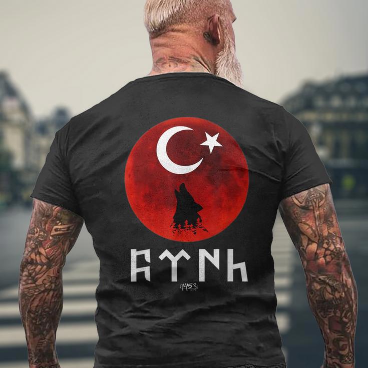 Göktürk Ayyildiz Turkey Flag Turkey Bayrak Bozkurt Tengri S T-Shirt mit Rückendruck Geschenke für alte Männer