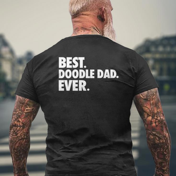 Goldendoodle Dad Best Doodle Dad Ever Mens Back Print T-shirt Gifts for Old Men