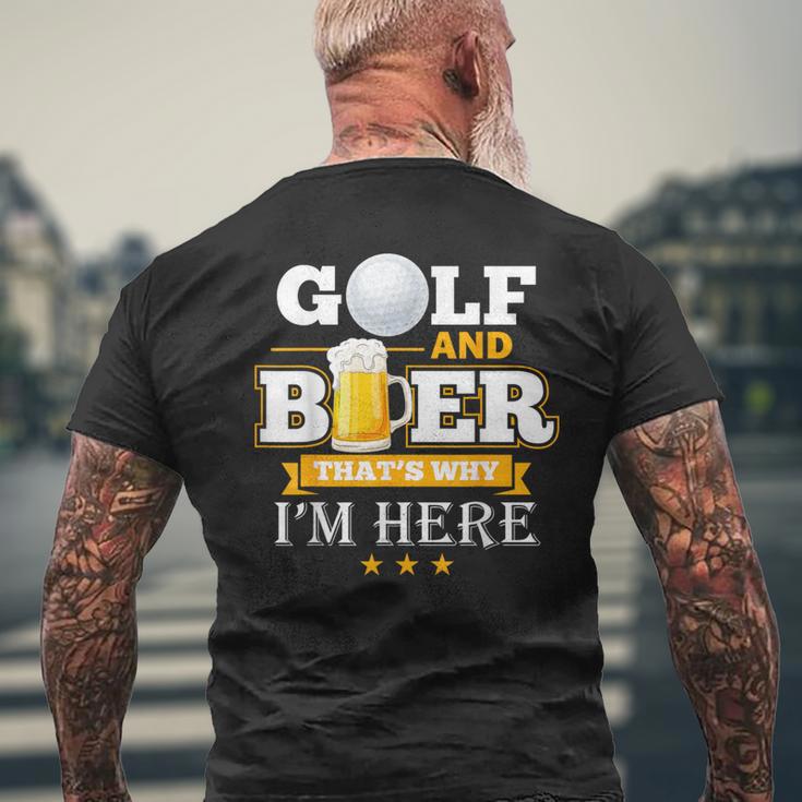 Golf Und Bier T-Shirt mit Rückendruck Geschenke für alte Männer