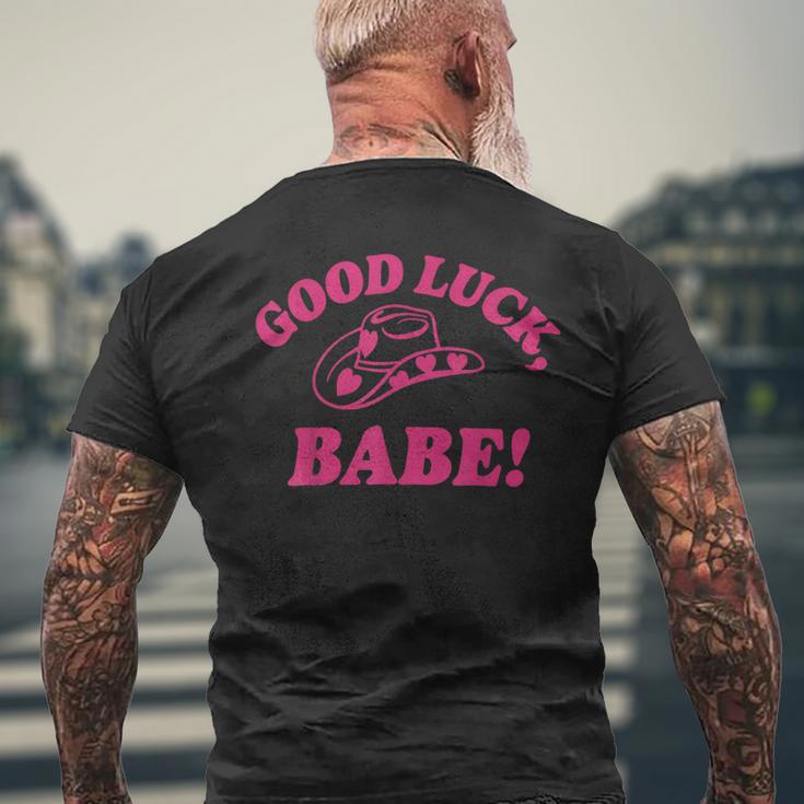 Good Luck Babe Pink Pony Club Men's T-shirt Back Print Gifts for Old Men