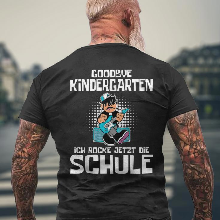 Goodbye Kindergarten Ich Rocke Jetzt Die Schule Schulkind T-Shirt mit Rückendruck Geschenke für alte Männer