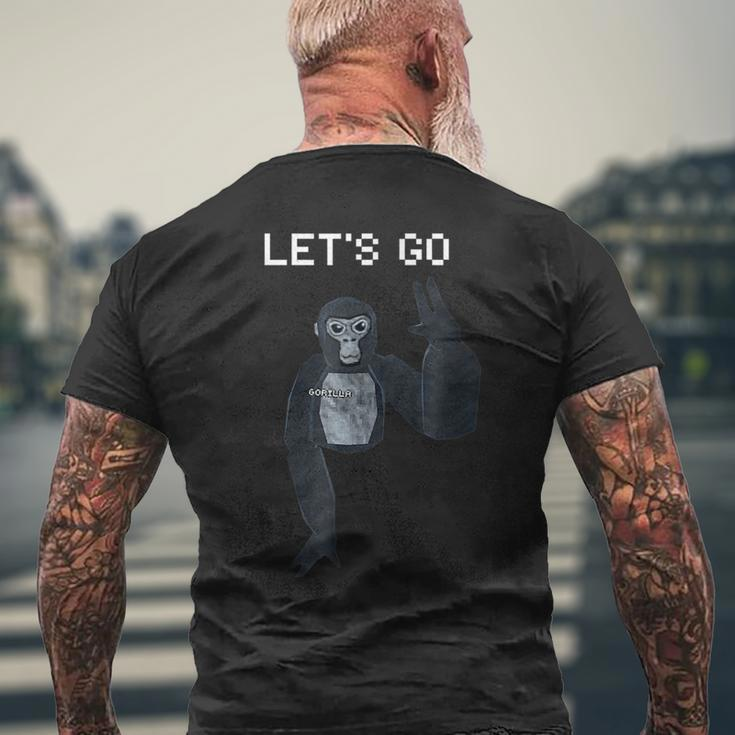 Gorilla Tag Monke Meme Vr For Kids Adults N Mens Back Print T-shirt Gifts for Old Men