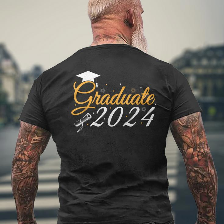 Graduate 2024 Senior Stuff Class Graduation Party Men's T-shirt Back Print Gifts for Old Men