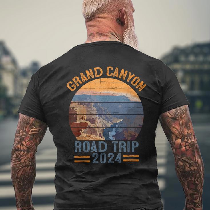 Grand Canyon National Park Road Trip 2024 Family Vacation Men's T-shirt Back Print Gifts for Old Men