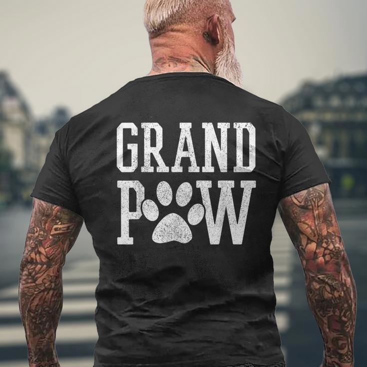 Grand Paw Grandpa Dog Lover Father's Day Men's T-shirt Back Print Gifts for Old Men