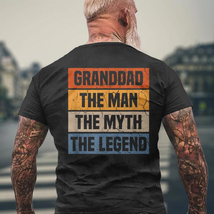 Grandad The Man The Myth The Legend Grandfather Father's Day Men's T-shirt Back Print Gifts for Old Men