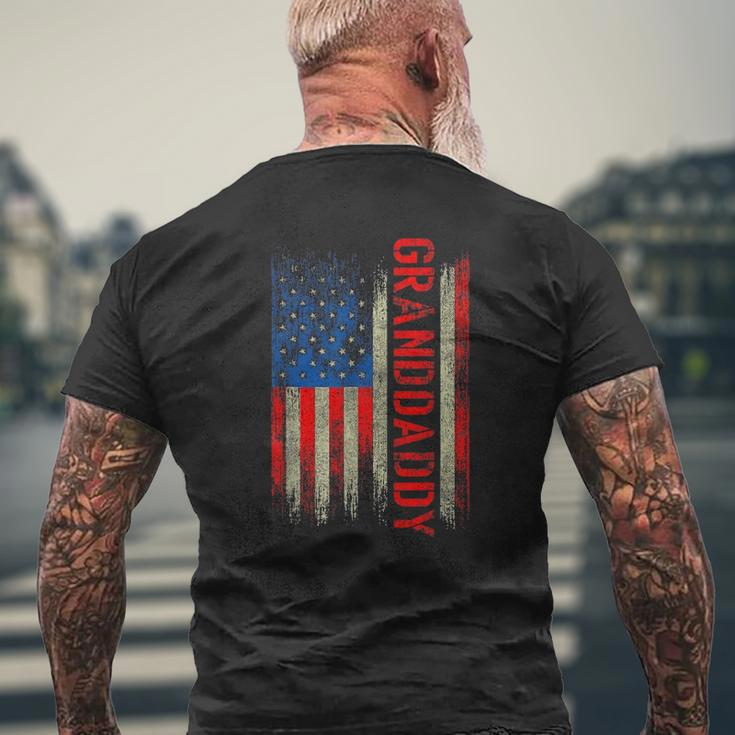 Granddaddy American Flag For Men Father's Day Mens Back Print T-shirt Gifts for Old Men
