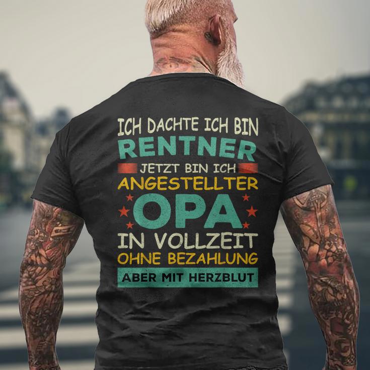 Grandpa Pensioner Grandad Full Time Aid Grandpa T-Shirt mit Rückendruck Geschenke für alte Männer