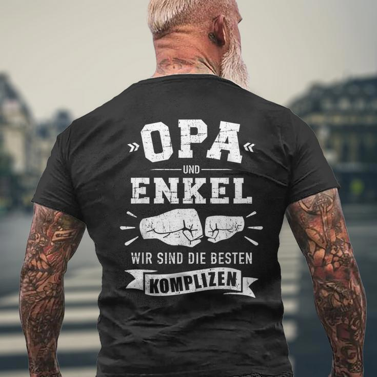Grandpa Und Enkel Wir Sind Die Beste Komplizen T-Shirt mit Rückendruck Geschenke für alte Männer