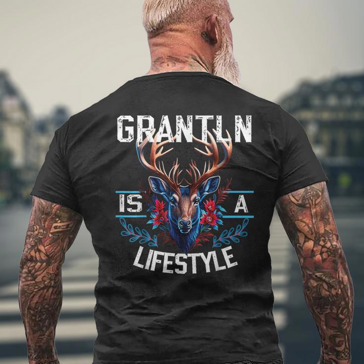 Grantln Is A Lifestyle Grantler Trachten Kostüm Oktoberfest T-Shirt mit Rückendruck Geschenke für alte Männer