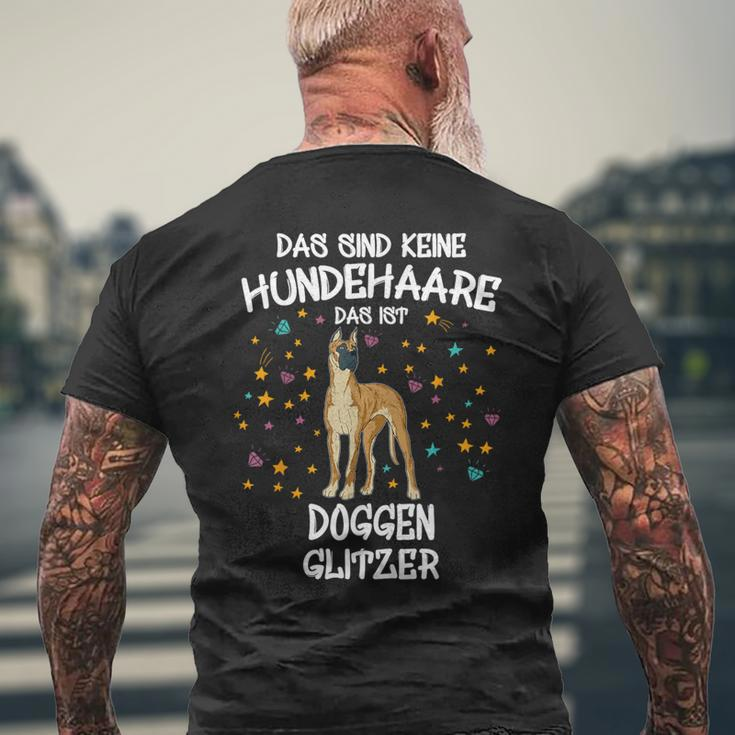 Great Dane Glitter Dog Holder Great Dane Dog T-Shirt mit Rückendruck Geschenke für alte Männer