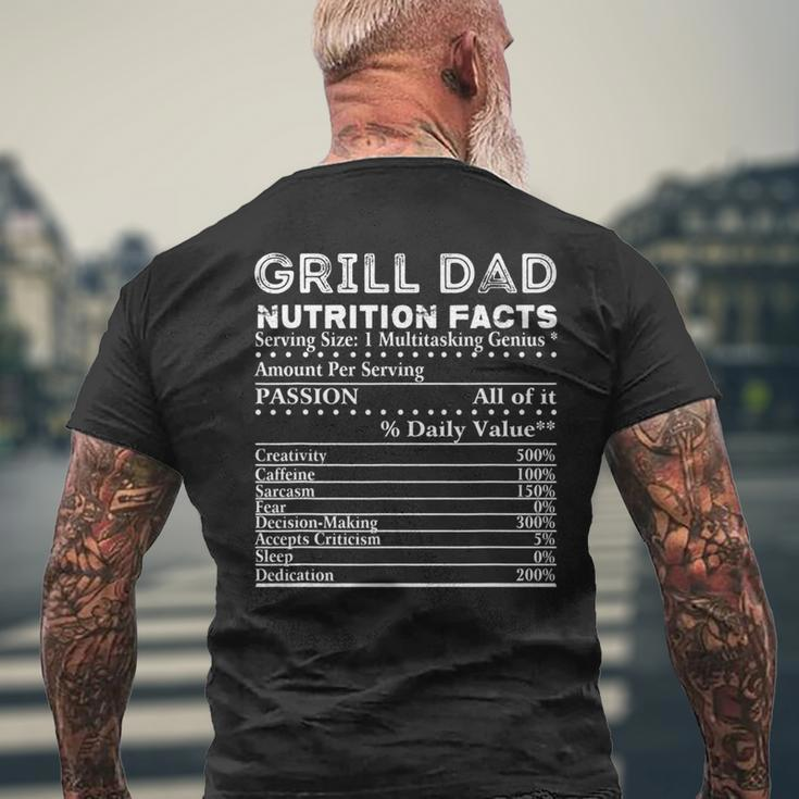 Grill Dad Father Bbq Soul Food Family Reunion Cookout Fun Men's T-shirt Back Print Gifts for Old Men