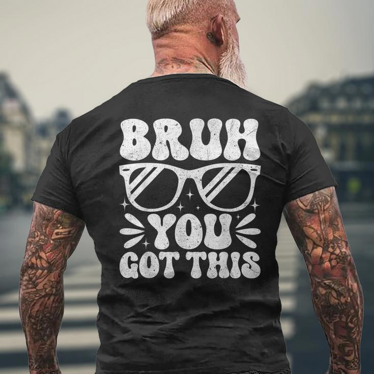 Groovy Bruh You Got This Testing Day Rock The Test Boys Mens Men's T-shirt Back Print Gifts for Old Men