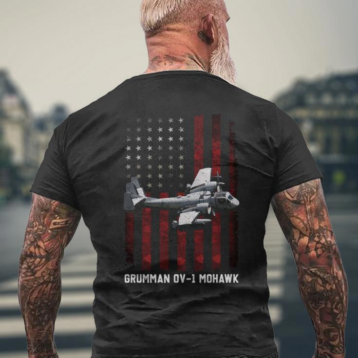 Grumman Ov 1 Mohawk Plane Ov1d Mohawk T-Shirt mit Rückendruck Geschenke für alte Männer