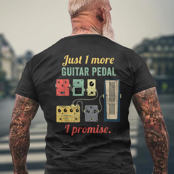 Guitar Player Pedal Board Guitarist Playing Guitars Men's T-shirt Back Print Gifts for Old Men