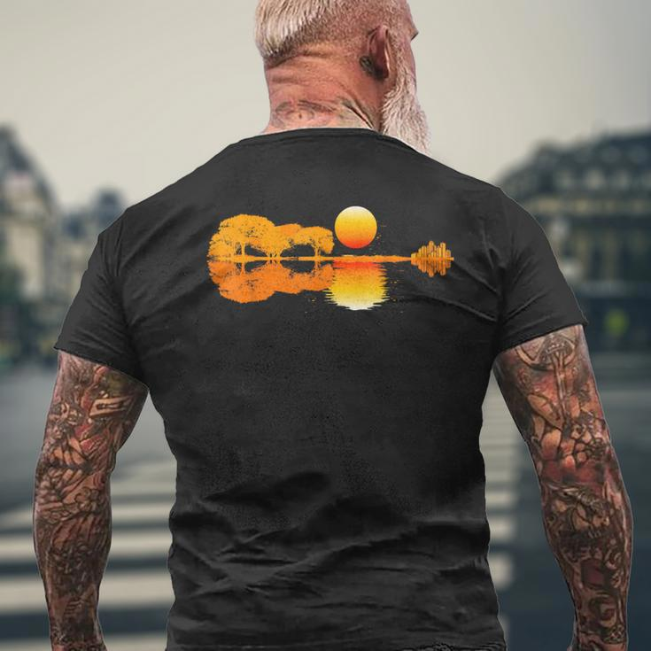 Guitar Sun Guitar Guitarist T-Shirt mit Rückendruck Geschenke für alte Männer