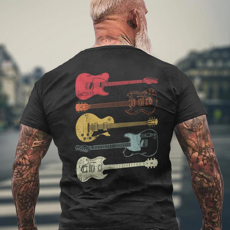 Guitarras Músico Retro Vintage Regalo Camiseta Men's T-shirt Back Print Geschenke für alte Männer