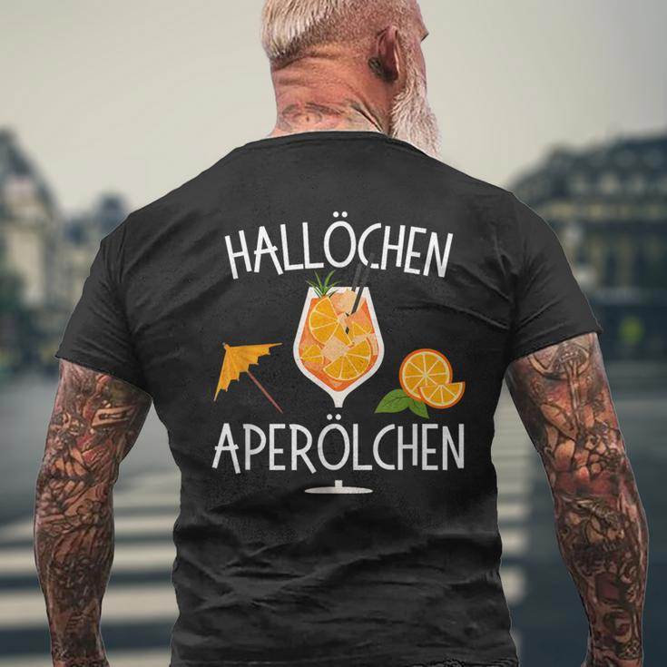 Hallöchen Aperölchen Spritz Party Carnival T-Shirt mit Rückendruck Geschenke für alte Männer