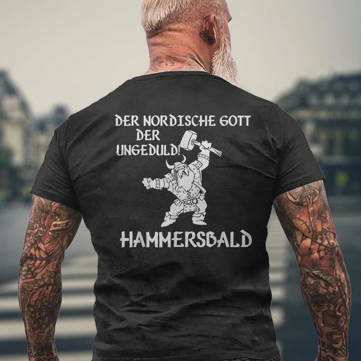 Hammersbald Der Nordische Gott Der Immatid T-Shirt mit Rückendruck Geschenke für alte Männer