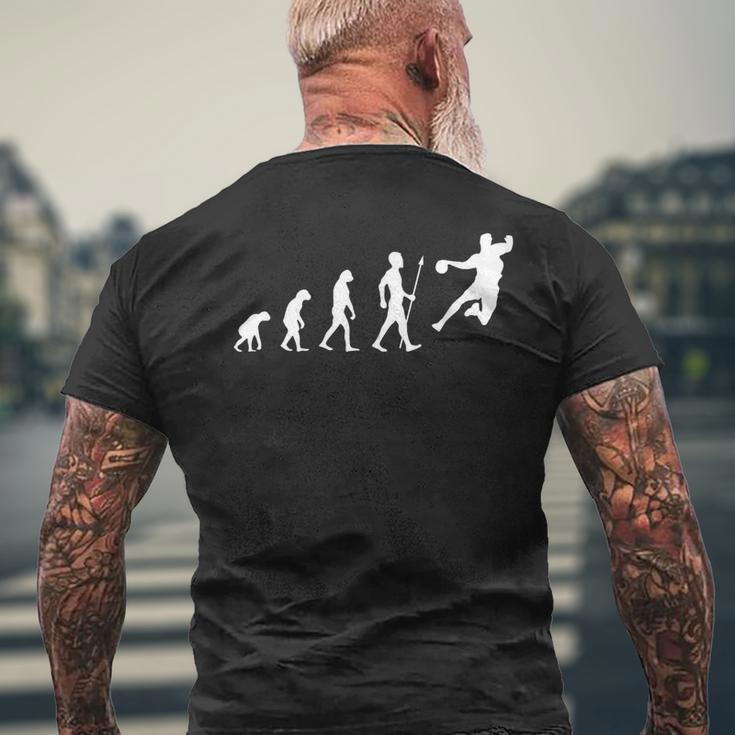 Handball Evolution T-Shirt mit Rückendruck Geschenke für alte Männer