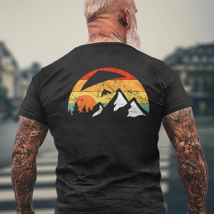 Hang Glider Sunset Hang Gliding Men's T-shirt Back Print Gifts for Old Men