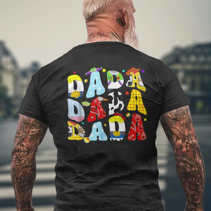Happy Father Toy Story Dada Boy For Dad Granddad Men's T-shirt Back Print Gifts for Old Men