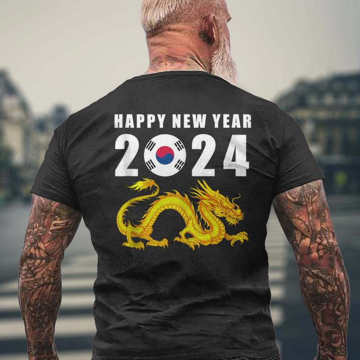 Happy New Year 2024 Year Of The Dragon For Korean Men's T-shirt Back Print Gifts for Old Men