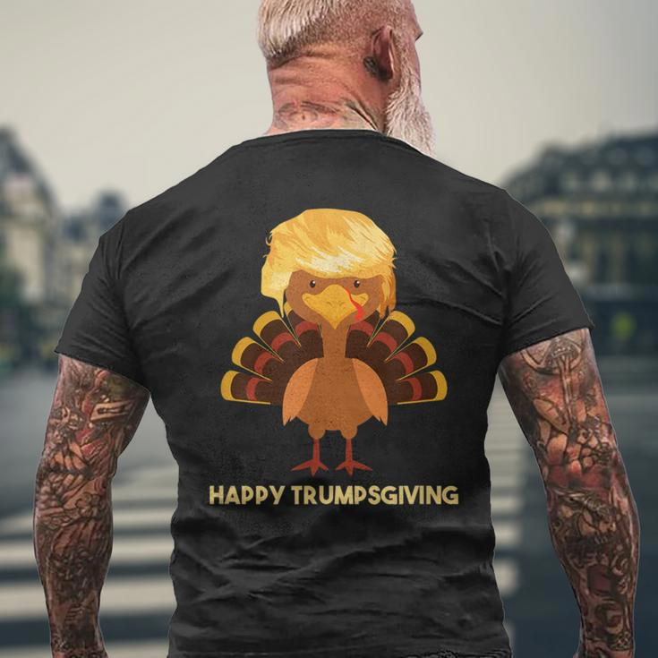 Happy TrumpsgivingTrump Thanksgiving Men's T-shirt Back Print Gifts for Old Men