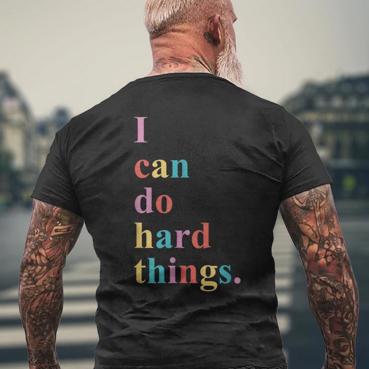 I Can Do Hard Things Men's T-shirt Back Print Gifts for Old Men