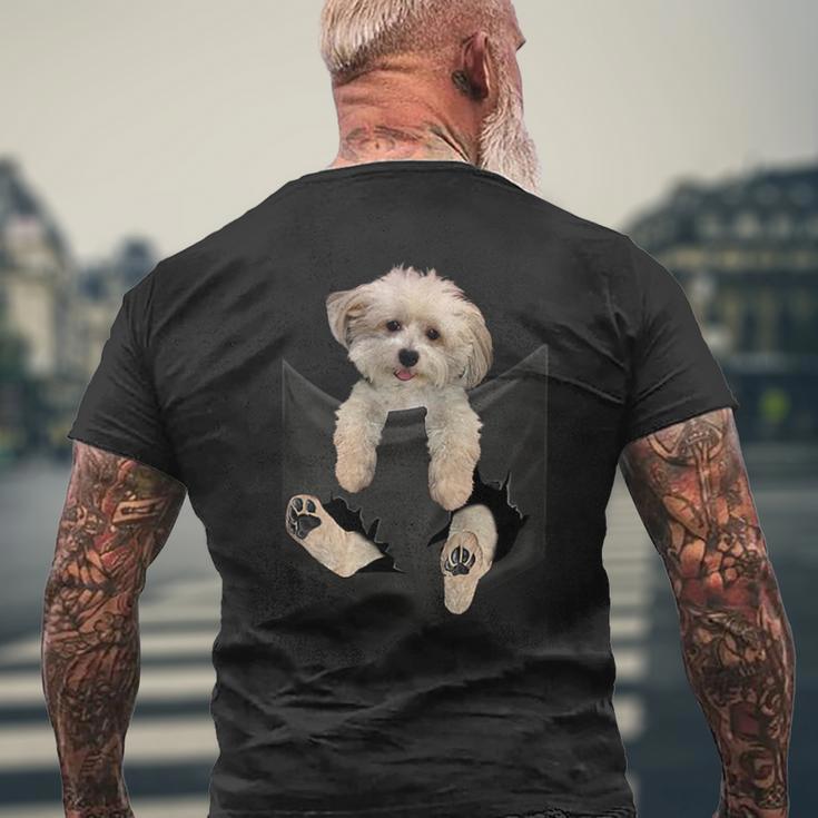 Havanese Dog In Pocket Havanezer Puppy T-Shirt mit Rückendruck Geschenke für alte Männer