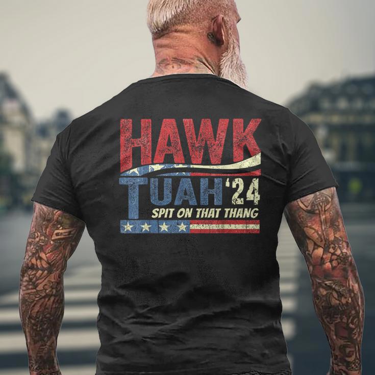 Hawk Tuah 24 Spit On That Thang Men's T-shirt Back Print Gifts for Old Men