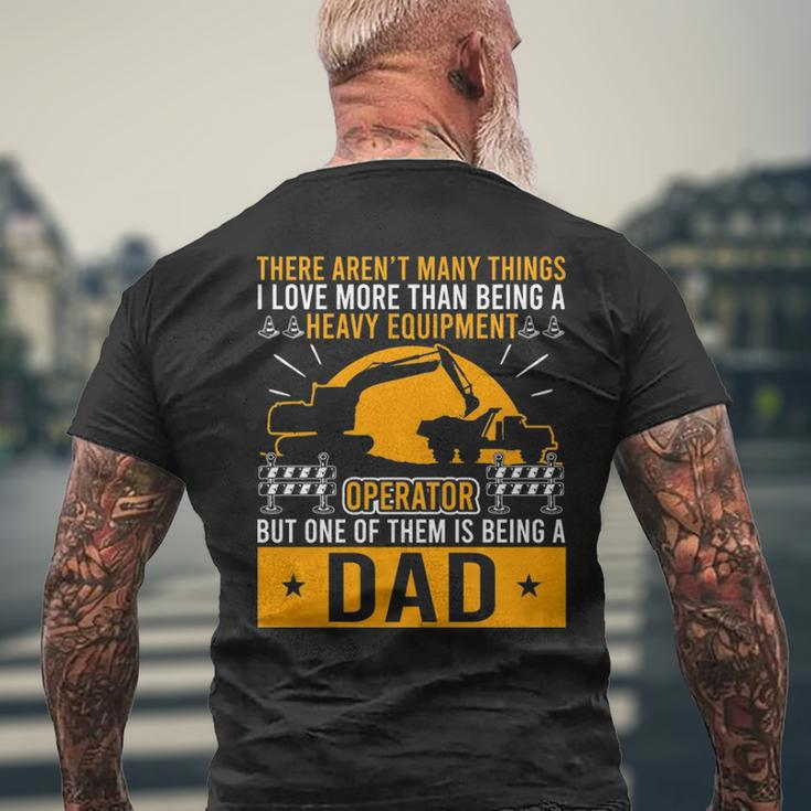 Heavy Equipment Operator Dad Occupation Men's T-shirt Back Print Gifts for Old Men