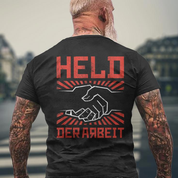 Held Der Arbeit East Germany Ostalgia Vintage Retro Ddr T-Shirt mit Rückendruck Geschenke für alte Männer