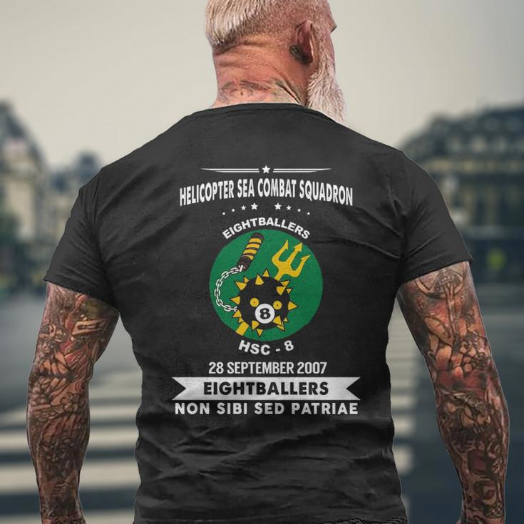 Helicopter Sea Combat Squadron 8 Hsc Men's T-shirt Back Print Gifts for Old Men