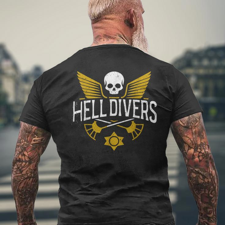 Hell Of Divers Helldiving Lovers Costume Outfit Cool Men's T-shirt Back Print Gifts for Old Men